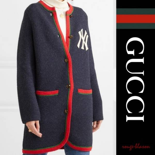 グッチ スーパーコピー カーディガン New York Yankees woolcardigan 21031805