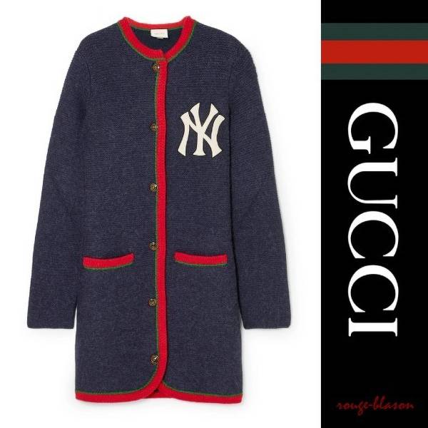 グッチ スーパーコピー カーディガン New York Yankees woolcardigan 21031805