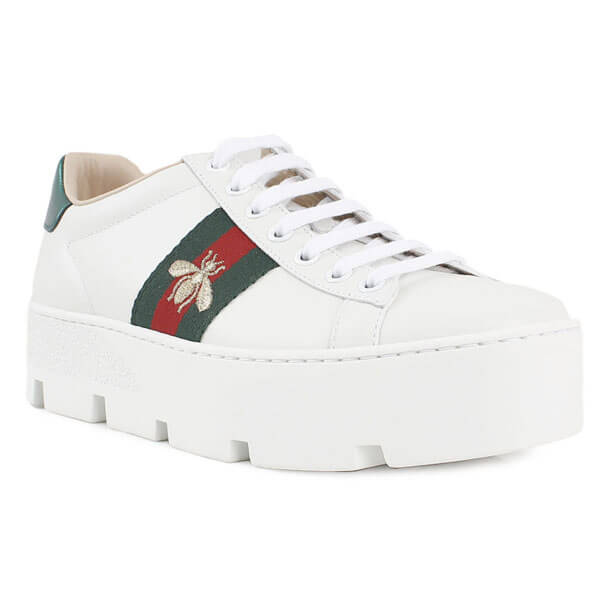 ★グッチ★コピー Ace embroidered platform sneaker★ 21032331