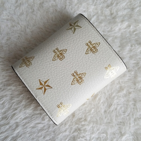 破格値 グッチ(グッチ) コピー GG Ladies Bee Wallet 三つ折り財布453155 DJ2KG 9089