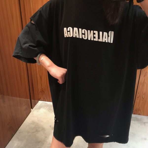 バレンシアガ Tシャツ コピー Boxy CAPS VINTAGE JERSEY Tシャツ 651795TKVB