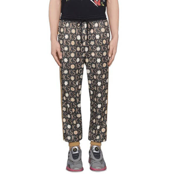 グッチxケンスコット コピー プリント入り ジョギングパンツ グッチ Ken Scott x グッチ print jogging pant 21040808