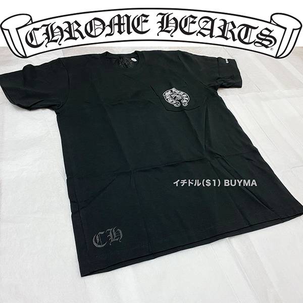 2021新作クロムハーツ クロムハーツ Tシャツ 偽物 CH Horseshoe Tee Black 21042629