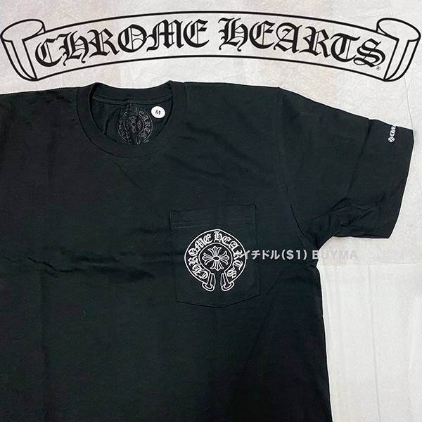 2021新作クロムハーツ クロムハーツ Tシャツ 偽物 CH Horseshoe Tee Black 21042629