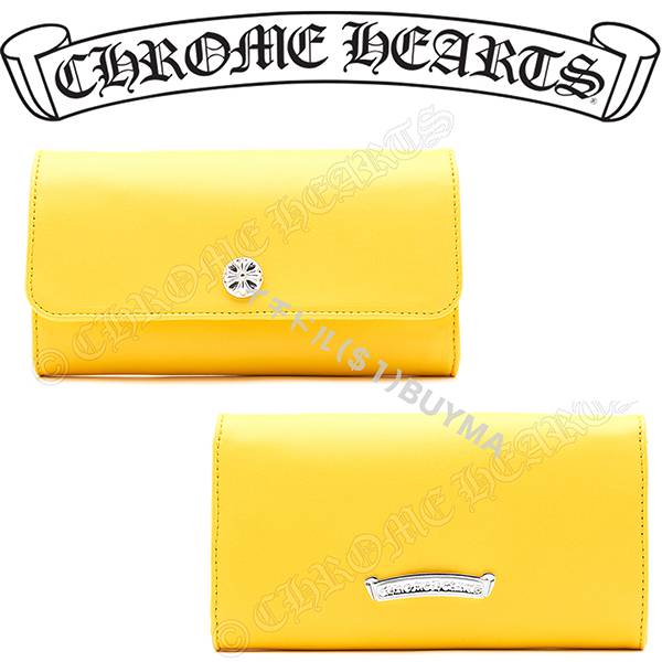 クロムハーツ JUDY WALLET YELLOW サイフ 財布 偽物 21042647