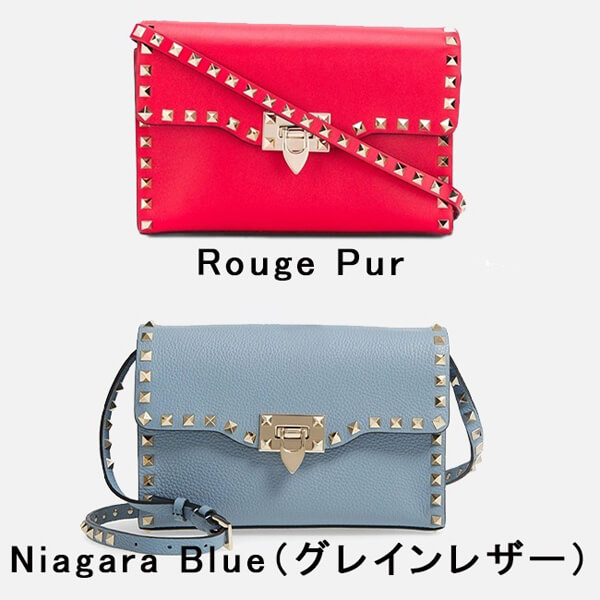 ヴァレンティノ ショルダーバッグ 偽物 ROCKSTUD SMALL スムースレザー ショルダーバッグ 21050502