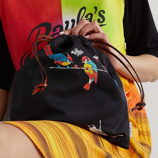 容量大!!★ロエベ 偽物★Paulas Ibiza printed キャンバスポーチ☆C822057X08