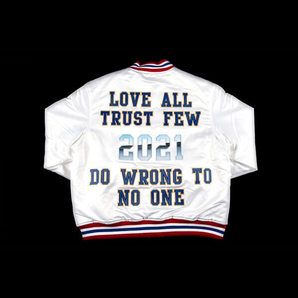 シュプリーム X Mitchell & Ness Satin Varsity Jacket 偽物 SS 21 WEEK 8 21060959