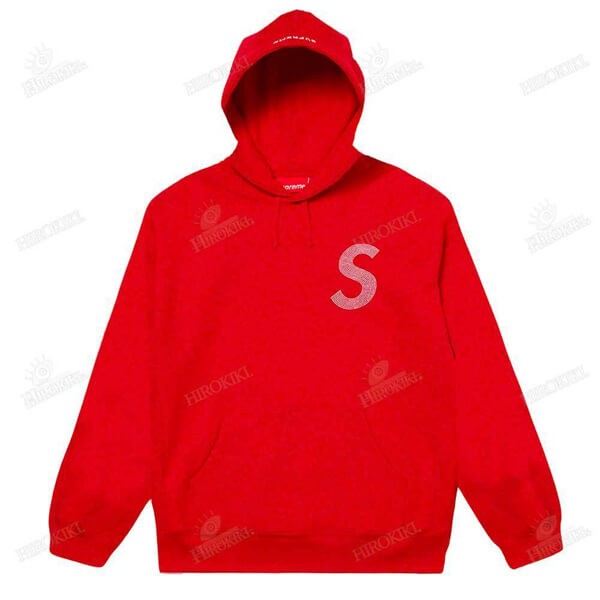 21SS /シュプリーム フーディ コピー Swarovski S Logo Hooded Sweatshirt Sロゴ 21060964