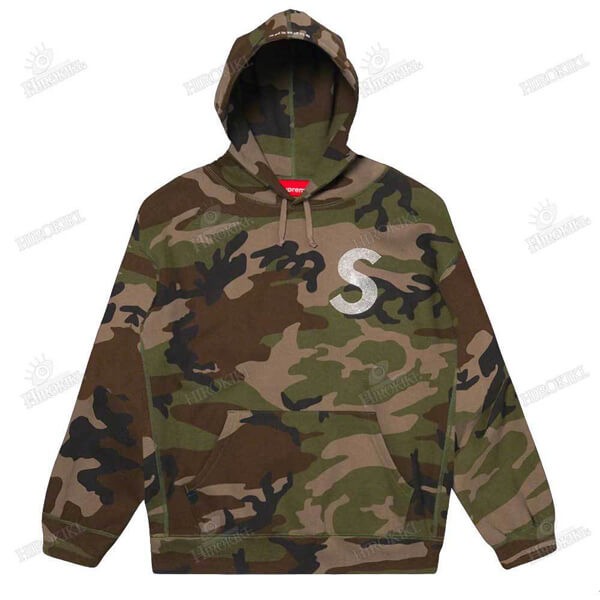 21SS /シュプリーム フーディ コピー Swarovski S Logo Hooded Sweatshirt Sロゴ 21060964