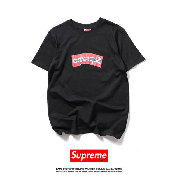 2021SS シュプリーム ボックスロゴ tシャツ 偽物 BOX LOGO TEE BLACK Tシャツ 21062904