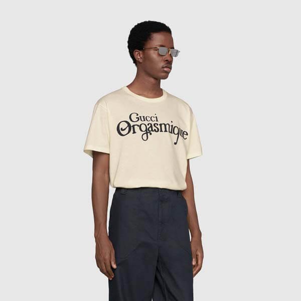 累積売上総額第１位【★21春夏】グッチ ORGASMIQUE Tシャツ 偽物 548334 XJCKZ 9232