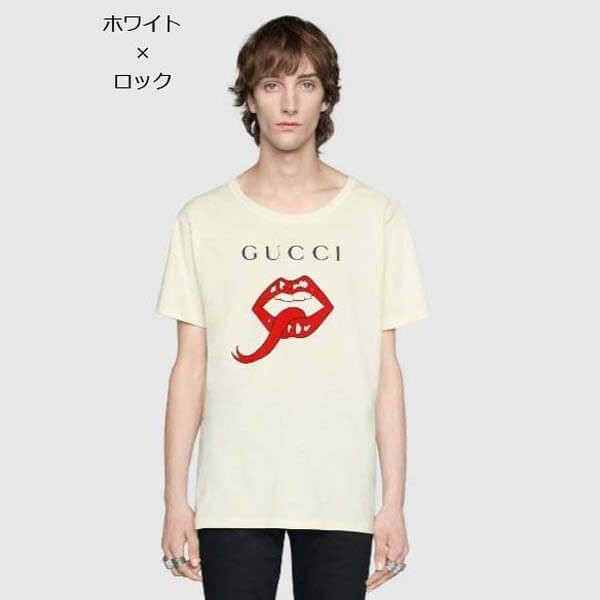 完売前に！【グッチ Tシャツ 偽物】インターロッキングG コットン オーバーサイズ Tシャツ 21070222