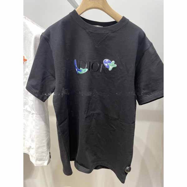 【ディオール Tシャツ コピー】21/22AW  AND KENNY SCHARF オーバーサイズ Tシャツ 21071007