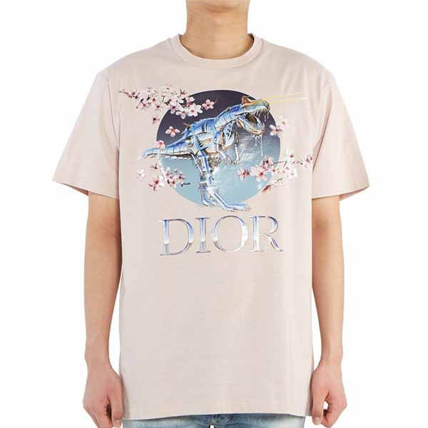 ディオール x Sorayama ロゴプリント Tシャツ 偽物 ☆2色 J602B0533