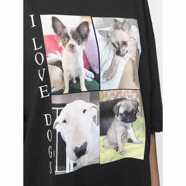 21新作 バレンシアガ I Love Dogs プリント Tシャツ 偽物 21072003