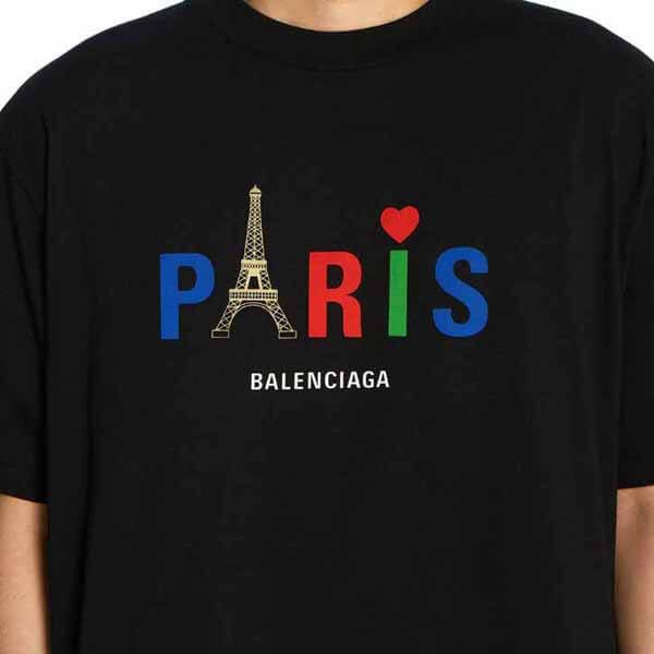 バレンシアガ スーパーコピー★PARIS LOVE プリント Tシャツ 半袖★2色 21072004