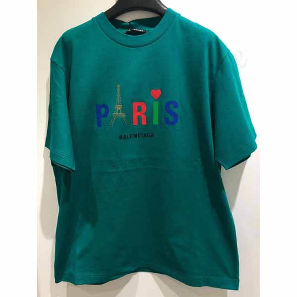 バレンシアガ スーパーコピー★PARIS LOVE プリント Tシャツ 半袖★2色 21072004