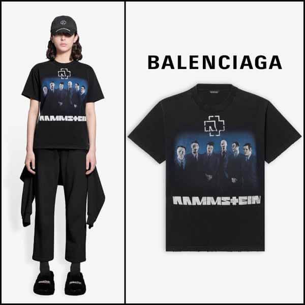 【全世界200着限定】☆バレンシアガ Tシャツ 偽物☆ RAMMSTEIN スモールフィット Tシャツ 21072005