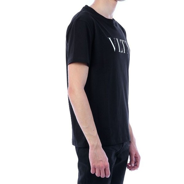 ヴァレンティノ ロゴ Tシャツ 偽物★VLTN ロゴ Tシャツ★クルーネックカットソー TV3MG10V3LE 2色