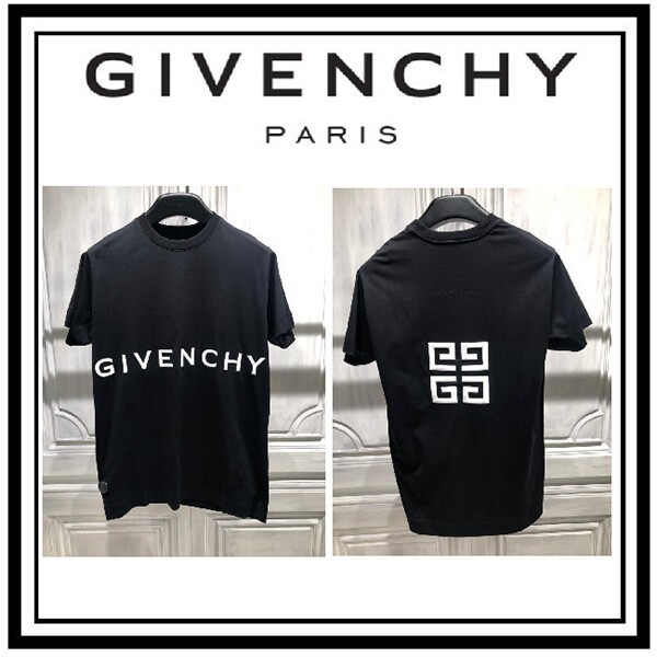 21SS【ジバンシィ Tシャツ コピー】GIVENCH ロゴ 4Gエンブレム Tシャツ BM71543Y6B-001