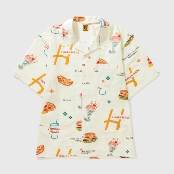 ☆超人気☆ヒューマンメイド 偽物 JUNK FOOD ALOHA SHIRT アロハシャツ 21073008