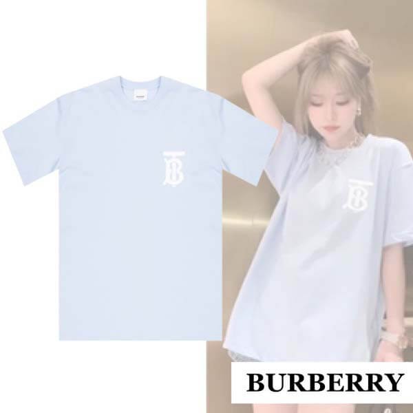 バーバリー Tシャツ コピー☆モノグラムモチーフオーバーサイズTシャツ 80174731