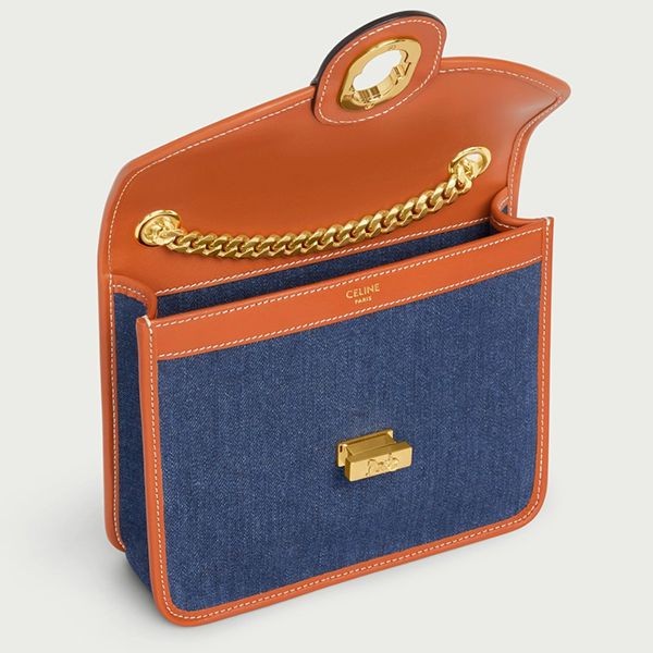 【セリーヌ】バイカラーサルキークラッチ BAG ポシェット 偽物196942DJX.01NA