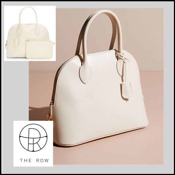 【The Row 偽物】Lady カーフレザー バッグ ★ ベストレラー ★ポーチ WI222L60 IVORY SHG