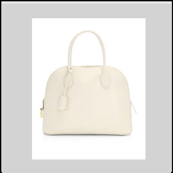 【The Row 偽物】Lady カーフレザー バッグ ★ ベストレラー ★ポーチ WI222L60 IVORY SHG