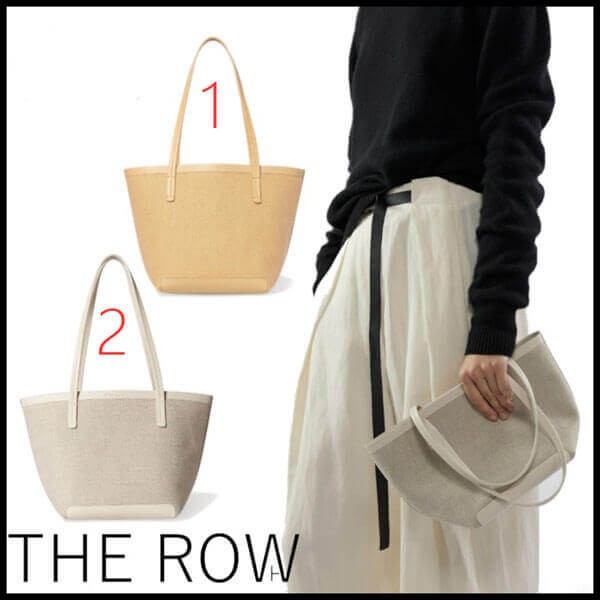 THE ROW バッグ コピー Mini Park Tote キャンパス レザー トート21091807