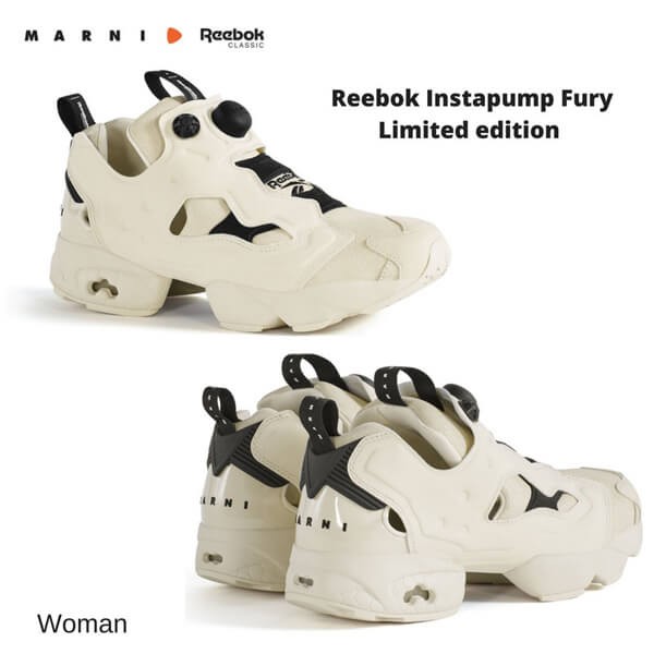 ポンプフューリー 偽物★2021新作 限定★ MARNI×Reebok コピー コラボ★カーキ InstapumpFury Woman