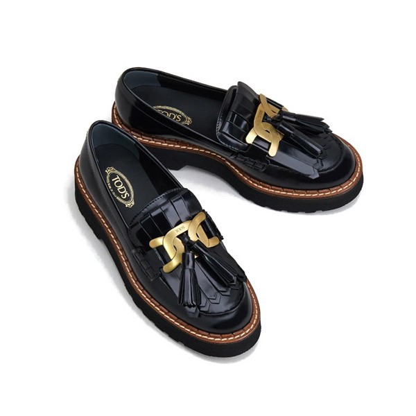 TODS☆KATE LOAFERS　タッセル付きローファー☆送料込 XXW80C0DF40SHAB999