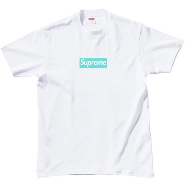 【シュプリーム x ティファニー】Box Logo Tee ボックスロゴ  Tシャツ 偽物 22030701