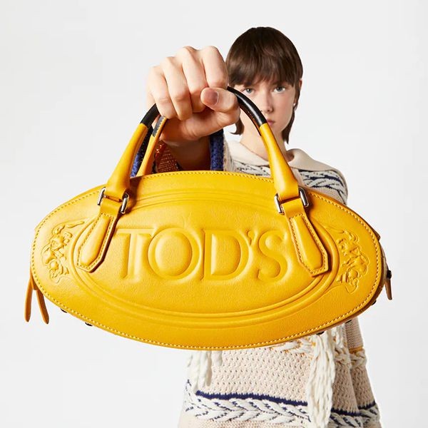 TODS☆ハンドバッグ コピー レザー エンボスロゴ ゴムパッド 2WAYXBWBOWH0100RBR1F39