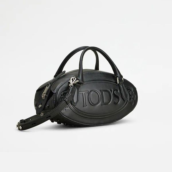 TODS☆ハンドバッグ コピー レザー エンボスロゴ ゴムパッド 2WAYXBWBOWH0100RBR1F39