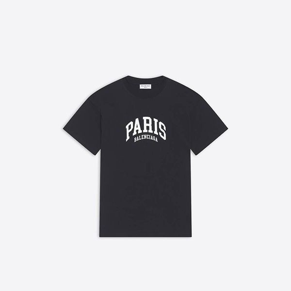 ◆バレンシアガ◆CITIES PARIS ロゴ ウィメンズ コットンTシャツ コピー612965TLVL71070