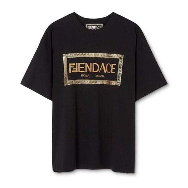 【FENDACE】待望のコラボ発売！フェンディ×VERSACE Tシャツ コピーFY1144AKDVF0QA1