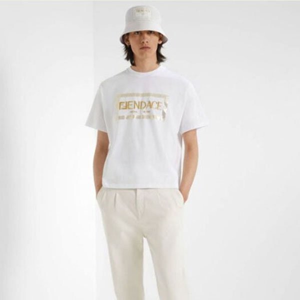 【FENDACE】待望のコラボ発売！フェンディ×VERSACE Tシャツ コピーFY1144AKDVF0QA1