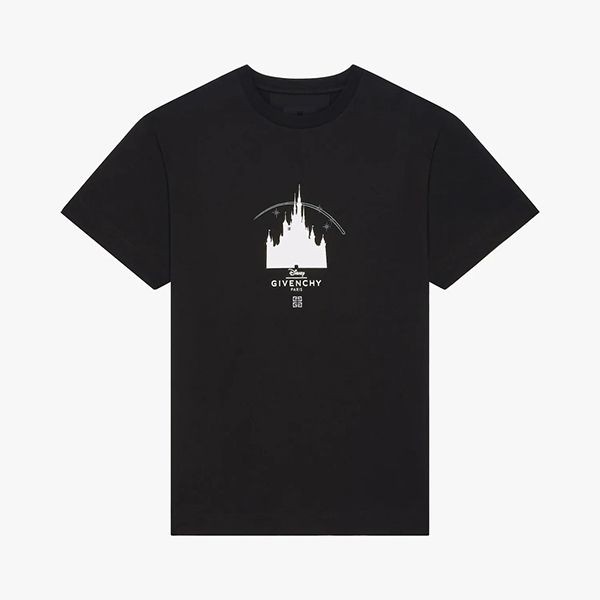 待望の再入荷ジバンシィ ディズニーコラボ キャッスルスリムフィットTシャツ 偽物 BM71EF3Y6B-001