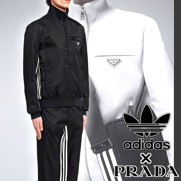 先取り！adidas×プラダコラボ★ユニセックスRe-Nylon トラックブルゾン SGB936