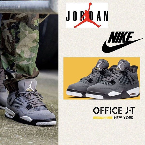 ナイキ AIR JORDAN 4 エア ジョーダン 4 クールグレイ308497-007