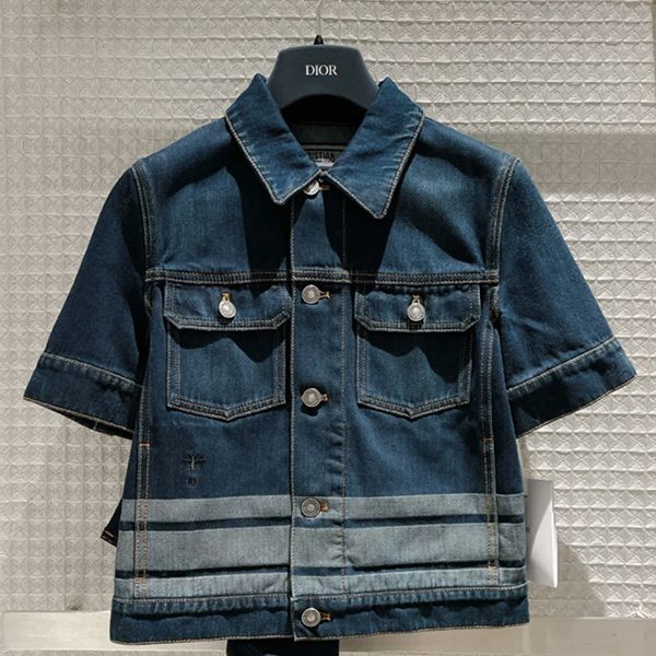 ディオール DENIM COUTURE ショートスリーブ ジャケット 偽物 322V29A3394_X5651