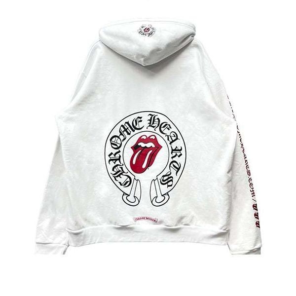 【手元に在庫有】【クロムハーツ コピー】パーカー ホワイト The Rolling Stones