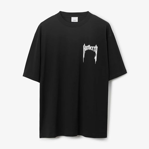 【カラバリ豊富】バーバリー ロゴプリントコットンTシャツ パロディ 80701321