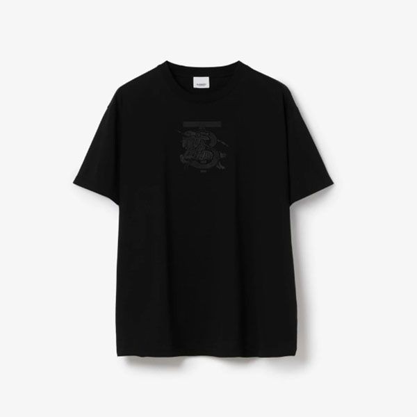 バーバリー「馬上の騎士」モノグラム 半袖Tシャツ 偽物 2色 80697621