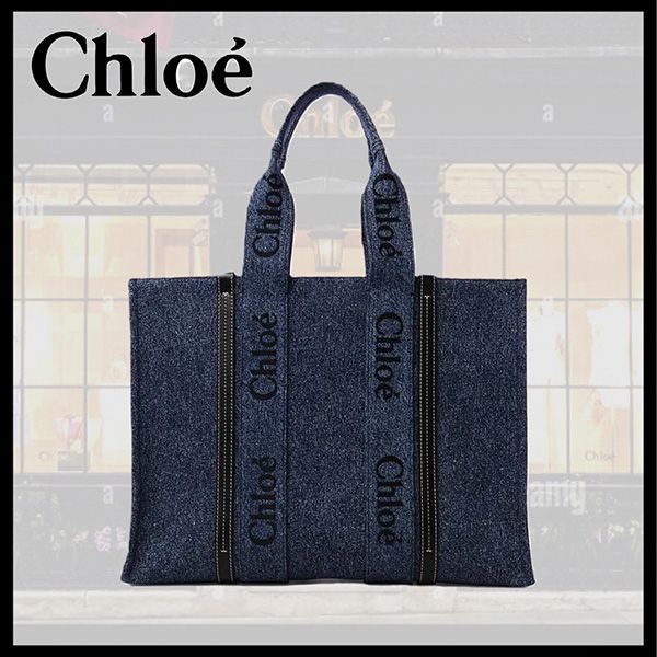 【最終セール価格！】クロエ 偽物 borsa tote grande woody トートバッグ CHC23US382K3545D