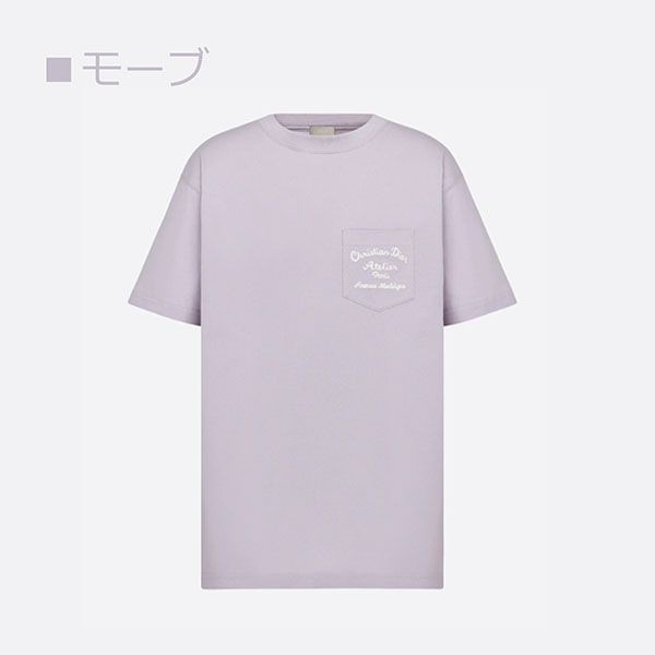 ディオール ATELIER Tシャツ 偽物 リラックスフィット 4色 293J645A0677_C088