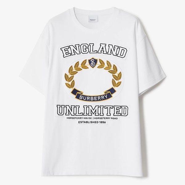 累積売上総額第１位！バーバリー 偽物 オーバーサイズ コットンTシャツ 80657801