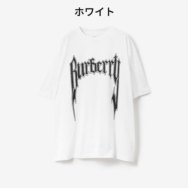 バーバリー ロゴプリント コットンTシャツ 偽物 2色 80701351